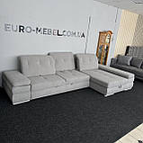 Розкладний диван, кутовий диван в тканині, фото 7