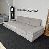 Розкладний диван, кутовий диван в тканині, фото 8