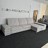 Розкладний диван, кутовий диван в тканині, фото 9