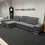 Кутовий розкладний диван в тканині купити, фото 4