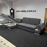 Кутовий розкладний диван в тканині купити, фото 6