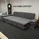Кутовий розкладний диван в тканині купити, фото 7