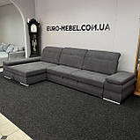 Кутовий розкладний диван в тканині купити, фото 9