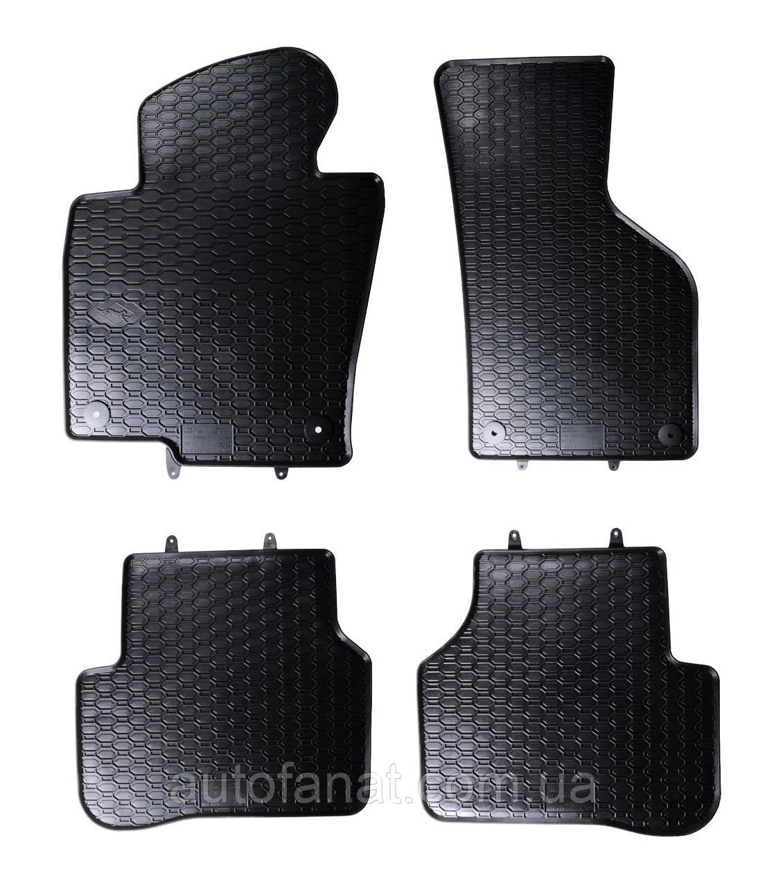 Килимки VW Passat B6, B7 2005-2014, CC 2008-2016, в салон гумові 4шт. Geyer & Hosaja Польща (807/4C), фото 1