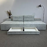 Новий диван-ліжко в тканині трансформер, фото 2