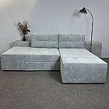 Новий диван-ліжко в тканині трансформер, фото 3