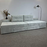 Новий диван-ліжко в тканині трансформер, фото 5