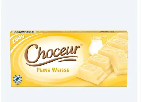 Шоколад Choceur Witte Chocolade 200 г Німеччина