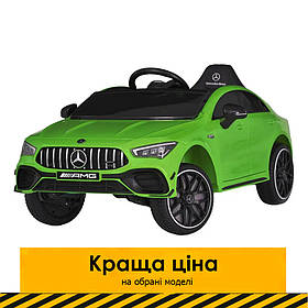 Електромобіль Mercedes дитячий (4 мотори по 25W, 12V10AH, MP3, USB, пульт 2,4G) Bambi M 5851EBLR-5 Зелений