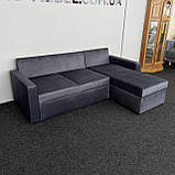 Велюровий розкладний диван кутовий, фото 2