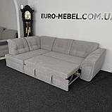 Розкладний диван в тканині кутовий купити, фото 2