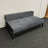 Прямий розкладний диван, диван в тканині, фото 5