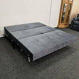 Прямий розкладний диван, диван в тканині, фото 6