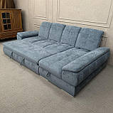 Новий розкладний диван дельфін в тканині велюр, фото 3