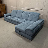 Новий розкладний диван дельфін в тканині велюр, фото 4