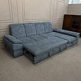Новий розкладний диван дельфін в тканині велюр, фото 6
