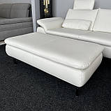 Новий диван шкіряний з пуфом Німеччина, фото 5