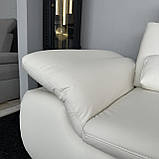 Новий диван шкіряний з пуфом Німеччина, фото 7