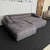 Кутовий диван з нішею в тканині пума, фото 3