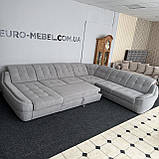 Великий кутовий новий диван в тканині, фото 2