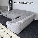 Великий кутовий новий диван в тканині, фото 8