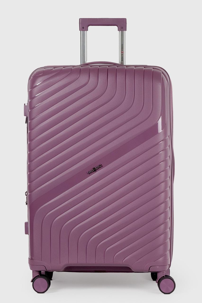 Велика пластикова валіза Three Birds 2024-17-17L фіолетова, фото 1