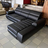 Шкіряний кутовий розкладний диван «Бестселер», фото 3