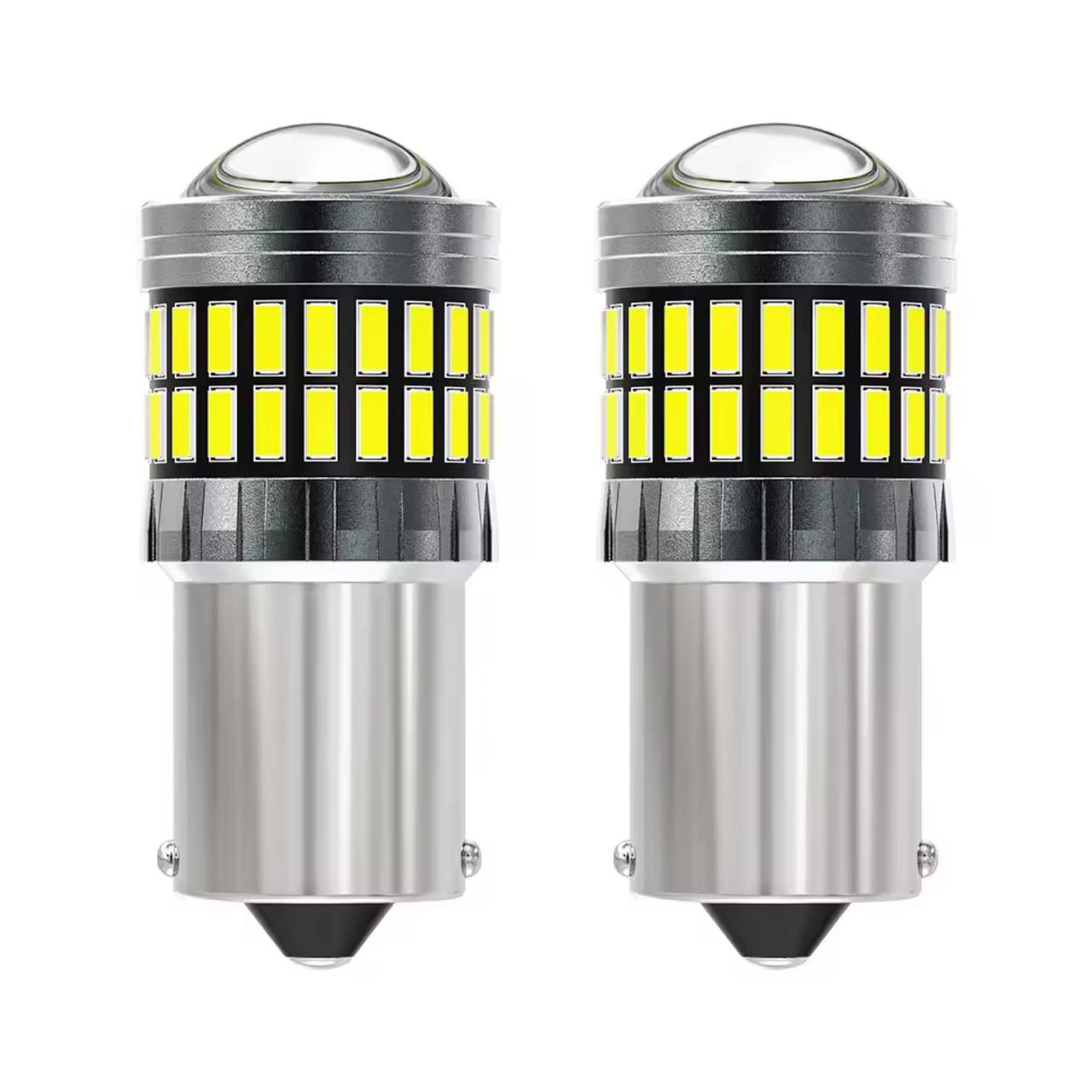 М'який білий LED Автолампи задній хід, стоп, 1156 (P21W, BA15S) 78SMD з лінзою 12-24 В, 21 Вт 600LM Canbus