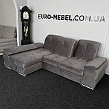 Тканинний кутовий диван дельфін, фото 2