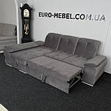 Тканинний кутовий диван дельфін, фото 4