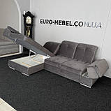 Тканинний кутовий диван дельфін, фото 7