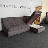 Розкладний диван в тканині пума з нішею, фото 5