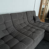 Розкладний диван в тканині пума з нішею, фото 6