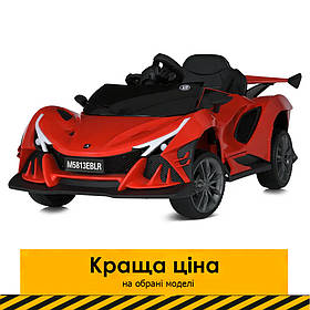 Електромобіль дитячий (4 мотори 45W, акумулятор 12V10AH, пульт 2,4G, MP3, EVA, світло) Bambi M 5813EBLR-3 Червоний