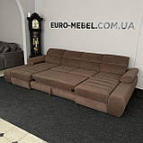 Диван п-подібної форми в тканині з Європи, фото 3