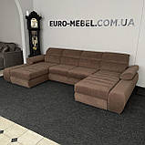 Диван п-подібної форми в тканині з Європи, фото 5