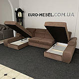 Диван п-подібної форми в тканині з Європи, фото 7