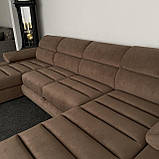 Диван п-подібної форми в тканині з Європи, фото 10