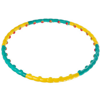 Масажний складний обруч Hula Hoop COLOR BALL, хула хуп, 6 секцій для схуднення, 3008, фото 1