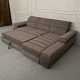 Тканинний кутовий новий диван, фото 5