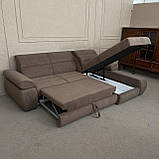Тканинний кутовий новий диван, фото 7