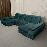 Великий п-подібної форми диван в тканині, фото 3