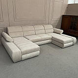 Диван п-подібної форми в тканині з Європи купити, фото 2