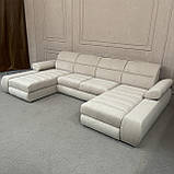 Диван п-подібної форми в тканині з Європи купити, фото 5
