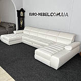 Новий диван п-подібної форми в тканині з Європи, фото 3
