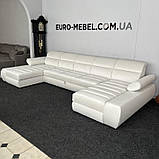Новий диван п-подібної форми в тканині з Європи, фото 6