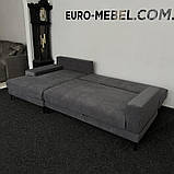 Новий розкладний кутовий в тканині диван, фото 5