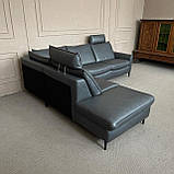 Новий шкіряний розкладний диван, фото 6