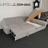 Розкладний диван кутовий диван в тканині, фото 8