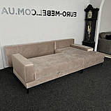 Новий розкладний диван в тканині на ніжках, фото 3